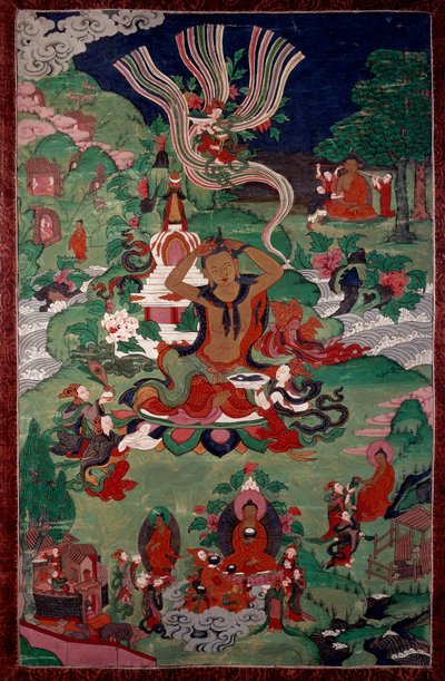 Episode aus dem Leben Buddhas: Haarschnitt von School Asian