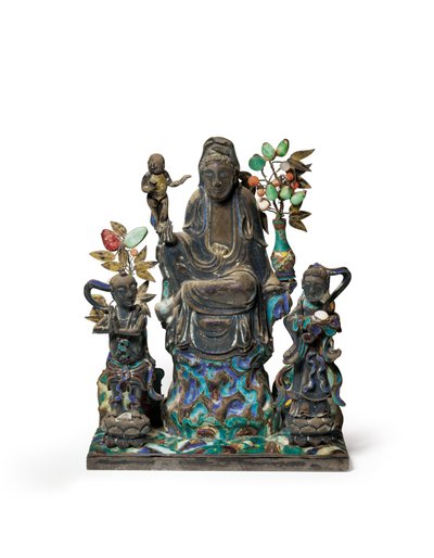Buddhistische Figurengruppe von School Chinese