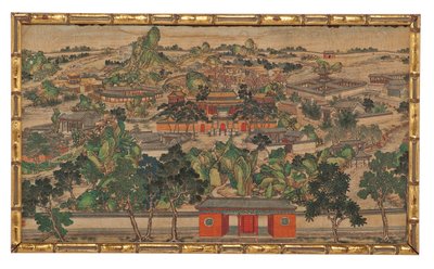 Eine von vierundzwanzig Szenen aus Traum der Roten Kammer von School Chinese
