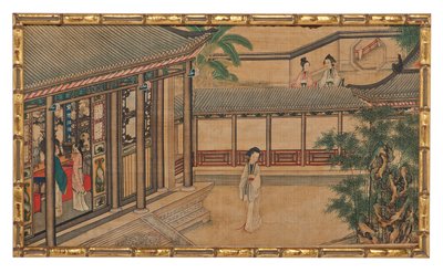 Eine von vierundzwanzig Szenen aus Traum der roten Kammer von School Chinese