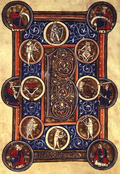 Psalm I mit bewohntem Initial 