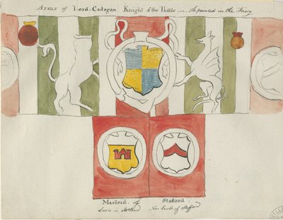 Lichfield - Wappen von Lord Cadogan (Kloster) von School English