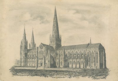 Lichfield Kathedrale - Südostansicht von School English