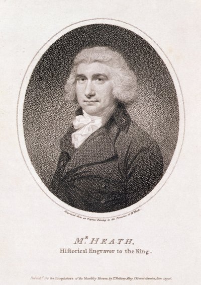 Mr. Heath, Historischer Graveur des Königs, veröffentlicht für die Eigentümer des Monthly Mirror, von T. Bellamy von School English