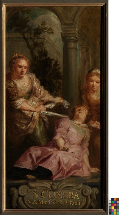 Das Martyrium der Heiligen Cunera von School Flemish