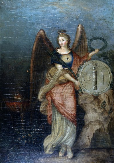 Allegorie der Revolution und der Republik (Freimaurersymbole) von School French