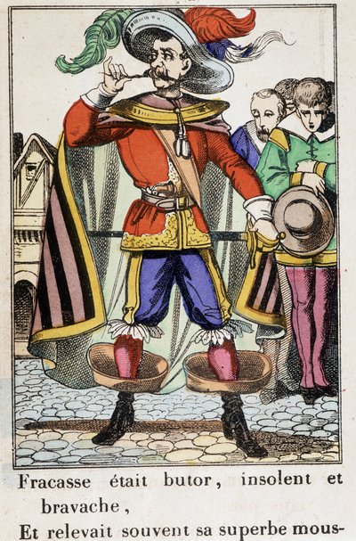 Le Capitaine Fracasse - Bild von Epinal „Fracasse war ein Tölpel...“ Roman von Theophile Gautier (1811-1872) von School French