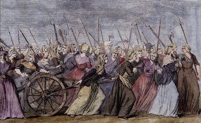 Frauenmarsch auf Versailles, 5. Oktober von School French