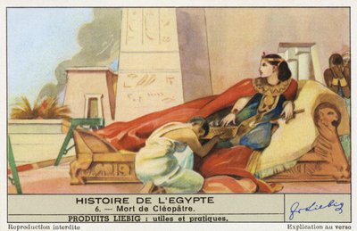 Tod der Kleopatra, Liebig-Karte von School German