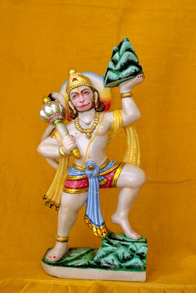 Lord Hanuman in Marmor Indien von School Indian