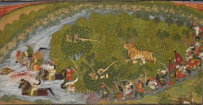 Tigerjagd, ca. 1800 von School Indian