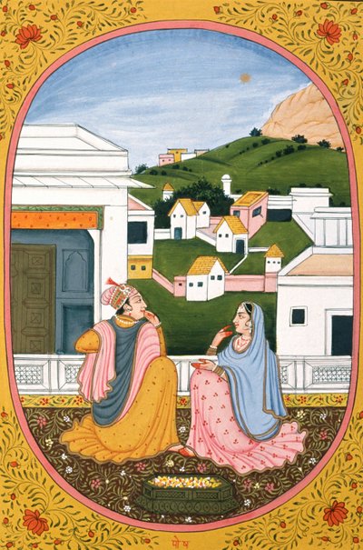 Jahreskalenderbild & Malerei für einen hinduistischen Monat Paush, Indien von School Indian