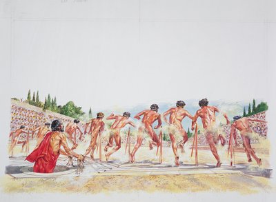 Antikes Athen - Rekonstruktion des Stadions von School Italian