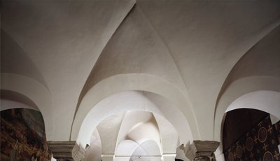 Innenansicht des Kapitelsaals, 5. Jahrhundert von School Italian