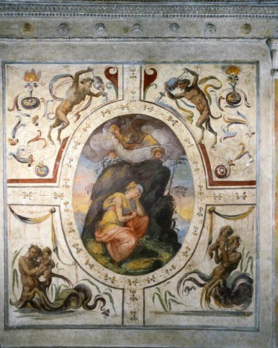Wand im Badezimmer von Cosimo I de