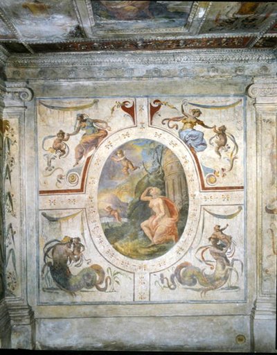 Wand im Badezimmer von Cosimo I de