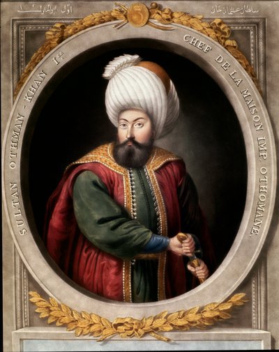 Osmanisches Reich: Porträt des ersten osmanischen Sultans Osman I (1299-1326) von School Ottoman