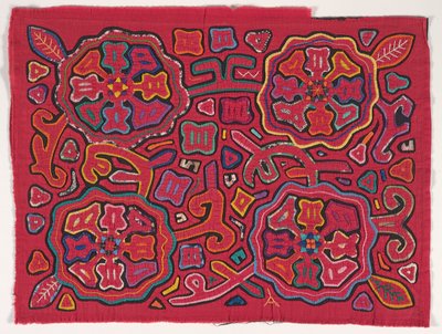 Hemdtafel (Mola), Kuna-Volk, San-Blas-Inseln, ca. 1950er von School Panamanian