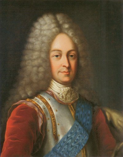 Porträt von Prinz Vasily Lukich Dolgorukov, erste Hälfte des 18. Jahrhunderts von School Russian