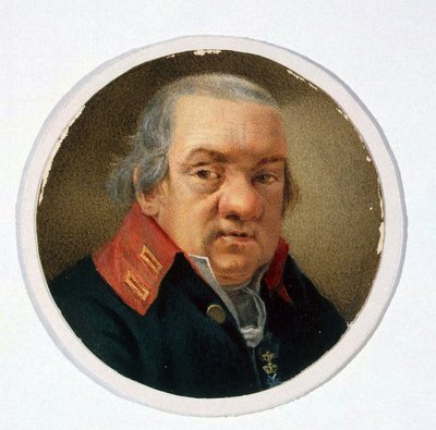 Porträt des Architekten Giacomo Quarenghi. von School Russian
