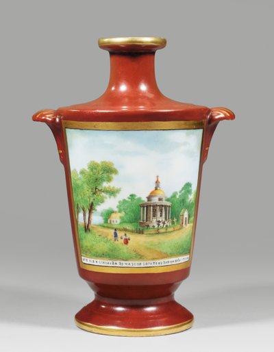 Vase, die einen Saporoger Kosaken darstellt, ca. 1825 von School Russian