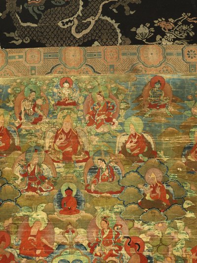 Detail des Dritten Panchen Lama Losan Penden Yeshe von School Tibetan