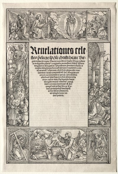 Rand - mit der Taufe Christi von School of Albrecht Dürer