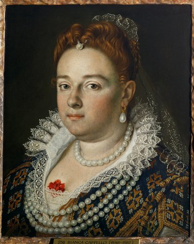 Bianca Cappello, Großherzogin der Toskana von Scipione (1550-98) Pulzone