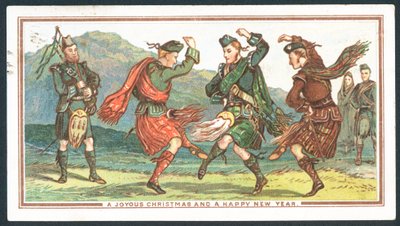 Schottische Weihnachtskarte von Scottish School