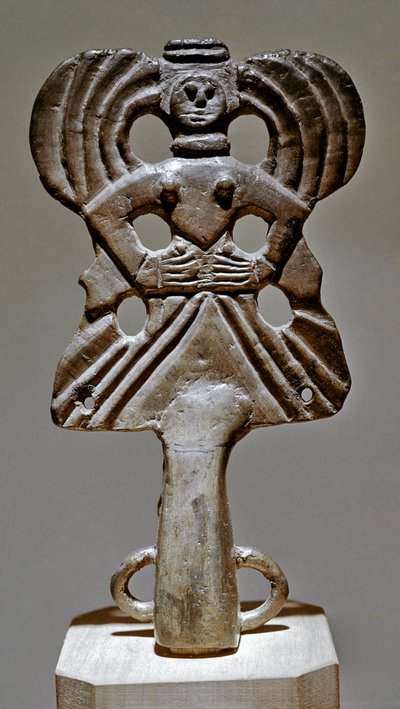 Skythische Kunst: Bronze-Ornament eines Panzers aus der Ukraine, 5. - 3. Jahrhundert v. Chr. von Scythian