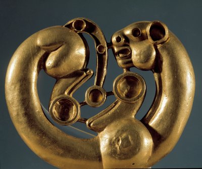 Skythische Kunst: Goldplatte, die einen Panther darstellt von Scythian Scythian