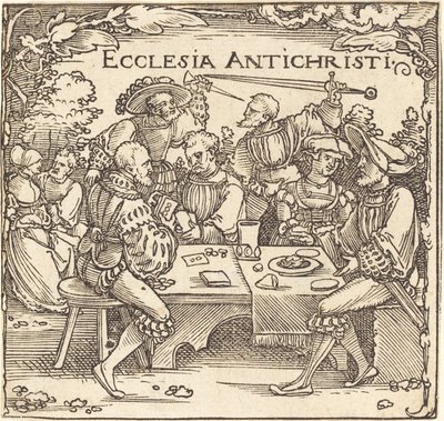 Ecclesia Antichristi von Sebald Beham