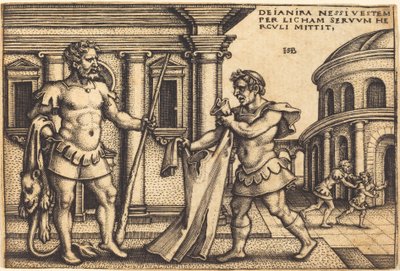 Lycus bringt das Gewand des Nessus zu Herkules von Sebald Beham