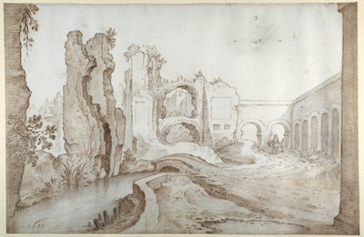 Ruinen der Thermen des Titus von Sebastian Vrancx