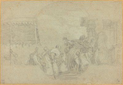 Ein Bischof segnet einen König von Sebastiano Conca