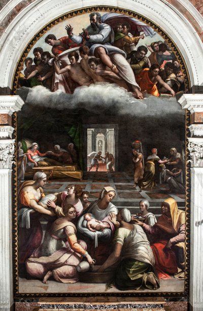 Die Geburt der Jungfrau von Sebastiano del (c.1485 1547) Piombo