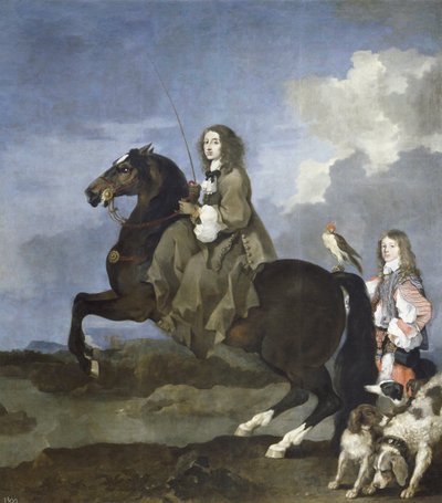 Christina von Schweden zu Pferd von Sébastien Bourdon