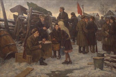 Morgen auf den Barrikaden von Semyon Gavrilovich Nikiforov