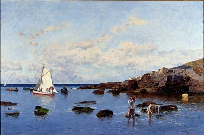 Strandansicht bei Genua, Italien von Serafin Avendano
