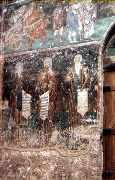 Detail aus der Dormition der Jungfrau von Serbian School