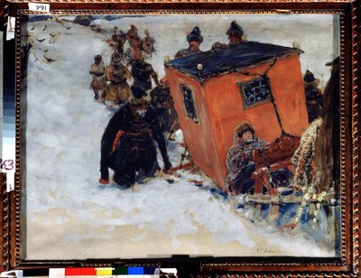 Der geschlossene Schlitten der Bojaren von Sergei Ivanovich Gribkov