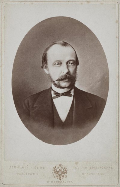 Porträt von Graf Dmitry Andreyevich Tolstoy, 1823-1889, 1887 von Sergei Lvovich Levitsky