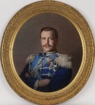 Porträt des Kaisers Alexander III., 1845-1894, ca. 1865 von Sergey Konstantinovich Zaryanko