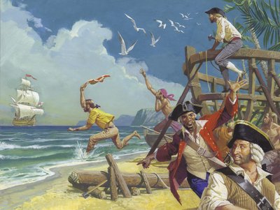 Admiral Ansons Weltreise im Jahr 1740 von Severino Baraldi