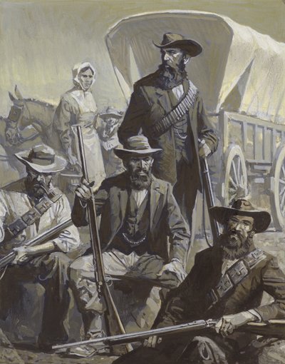 Buren-Soldaten und Wagen von Severino Baraldi
