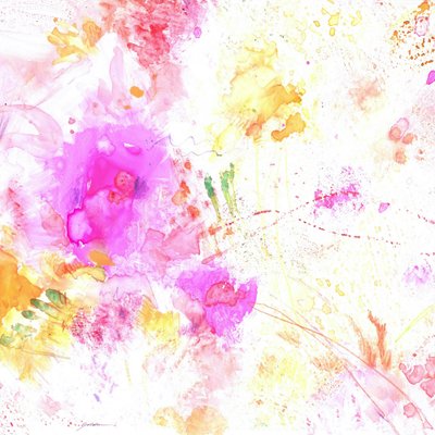 Lebendige abstrakte Blüten von Sheila Golden