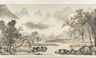 Wolken über dem Fluss vor Regen von Shen Zhou