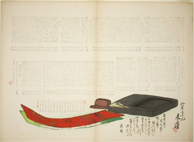 Schichten von Kikaku-Poesie von Shibata Zeshin