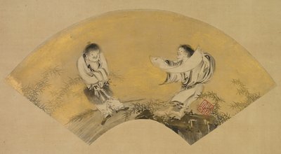 Hanshan und Shide (Kanzan und Jittoku) von Shikibu Terutada