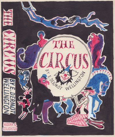 Der Zirkus, Entwurf für ein Buchcover, ca. 1950 von Shirley Markham